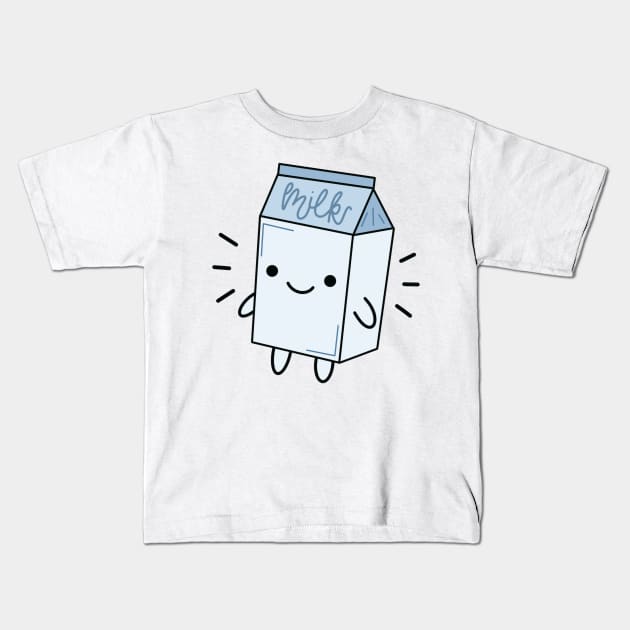 Kawaii Milk Carton Kids T-Shirt by trippyzipp